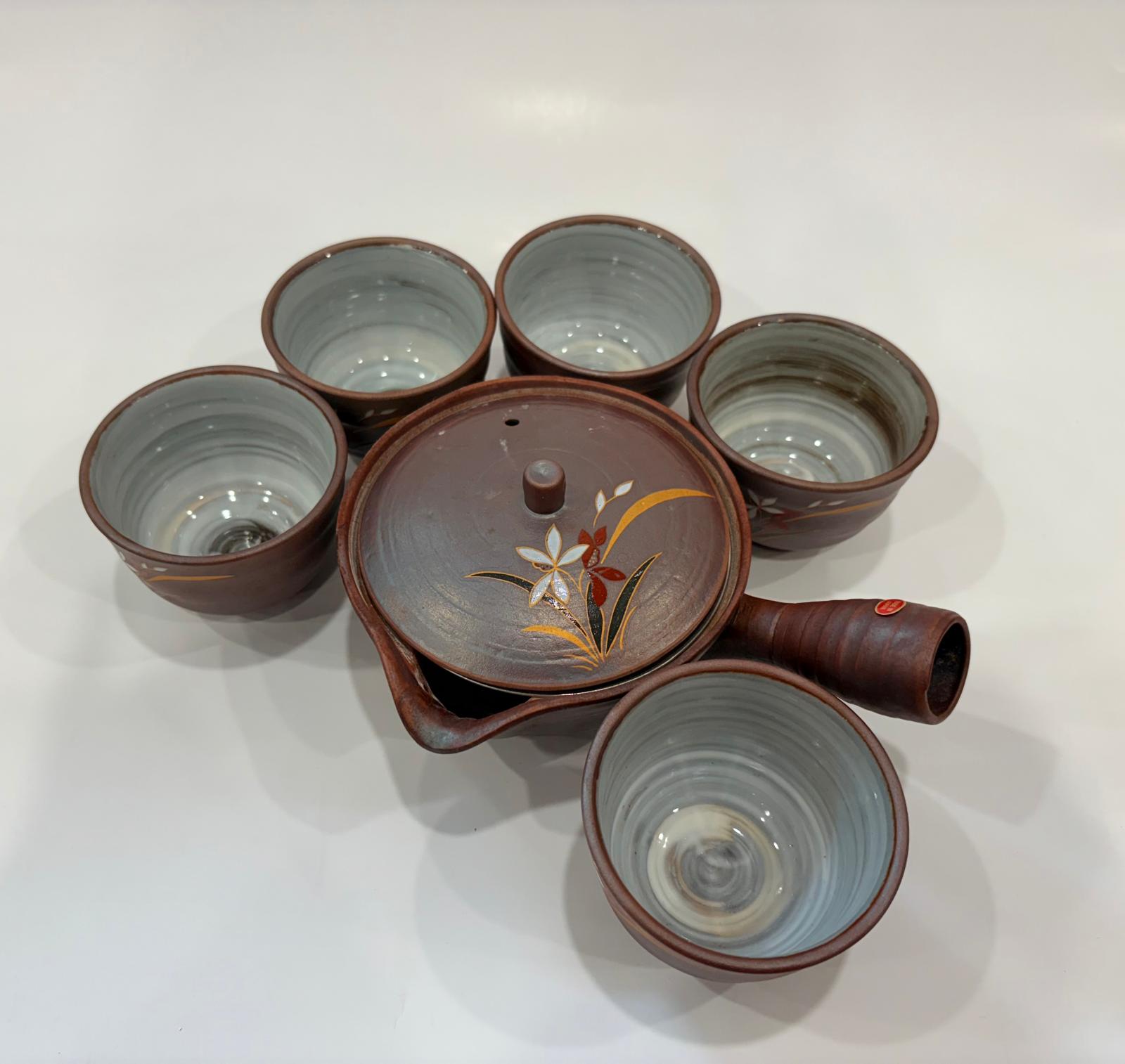 Procelain Japanese Pot Set Clay Style